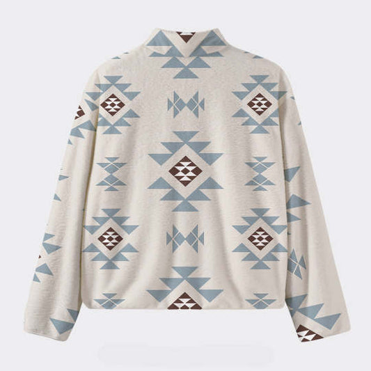 Aztec Pattern Design Fleece Jacket_3